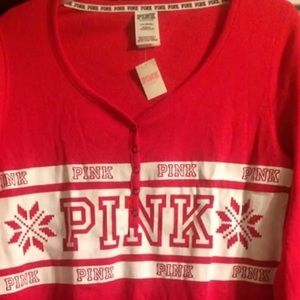 PINK Victoria's Secret Intimates & Sleepwear - Victoria’s Secret Pink Sleep Pajama holiday Shirt PINK Victoria's Secret Intimates & Sleepwear - Victoria’s Secret Pink Sleep Pajama holiday Shirt